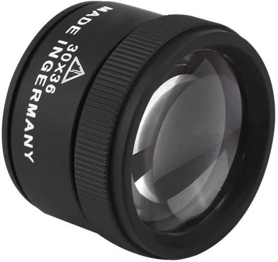 Brino Professional Jewelry 30X Loupe Lens Eye Jeweller Magnifying Inspection Tool for Stamp and Coin Collection - Image 3