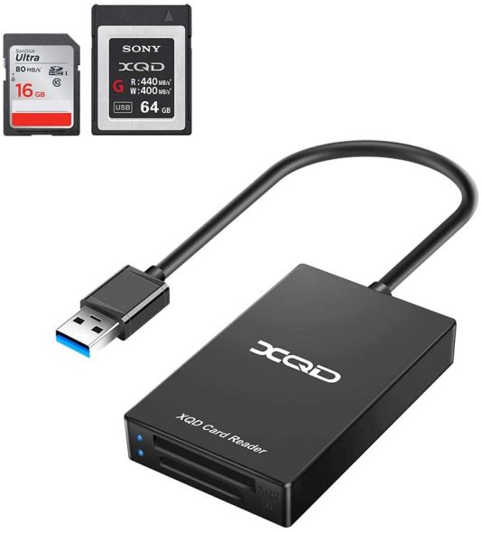 XQD Card Reader, Opluz USB3.0 XQD/SD Card Reader Dual Slot Memory Card ...