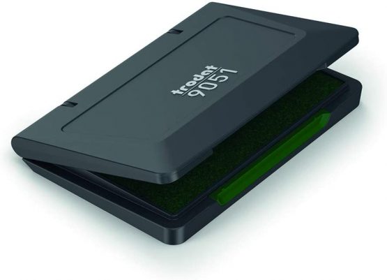 Trodat 9051 Hand Stamp Pad 90 x 50 mm Green - Image 2
