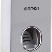 MHTECH wall-mounted toothpaste dispenser Automatic Squeezer Toothpaste Dispenser-Waterproof and dust free(gray) 7x6x11cm