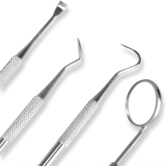 Symphonyw Calculus Remover for Dog, 4pcs Stainless Steel Tarter Remover Scraper Oral Tool Pet Dog Cat Dental Teeth Cleaning Tools (4PCS) - Image 3