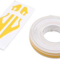 Sourcingmap 12mm Vinyl Striping Stripe Double Line Tape Car Decal Sticker Yellow