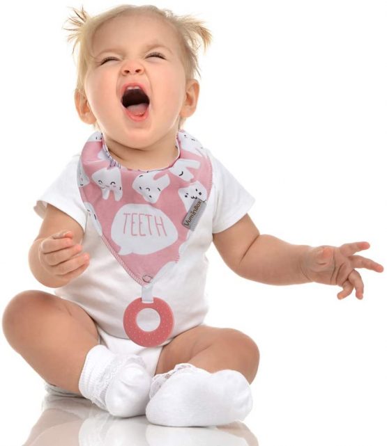 Baby Bandana Drool Bibs 6-Pack and Teething Toys 6-Pack Made with 100% Organic Cotton, Super Absorbent and Soft Unisex - Image 3