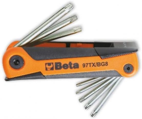 Beta 970368 Model 97 TX/BG8 Set of 8 Offset Key for Torx Head Screw