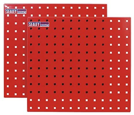 Sealey Tts05 Perfotool Storage Panel 500 X 500Mm Pack of 2, Red, 500mm x 500mm