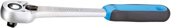 GEDORE Reversible ratchet, for 1/2", 12.5 mm drive, 7.5° reverse angle, 270 mm length, 2C grip, 1993 U-10 T