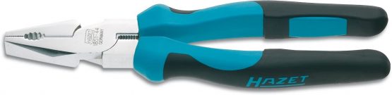 HAZET 1851-44 210 mm Heavy-Duty High Gloss Head Combination Pliers - Chrome-Plated