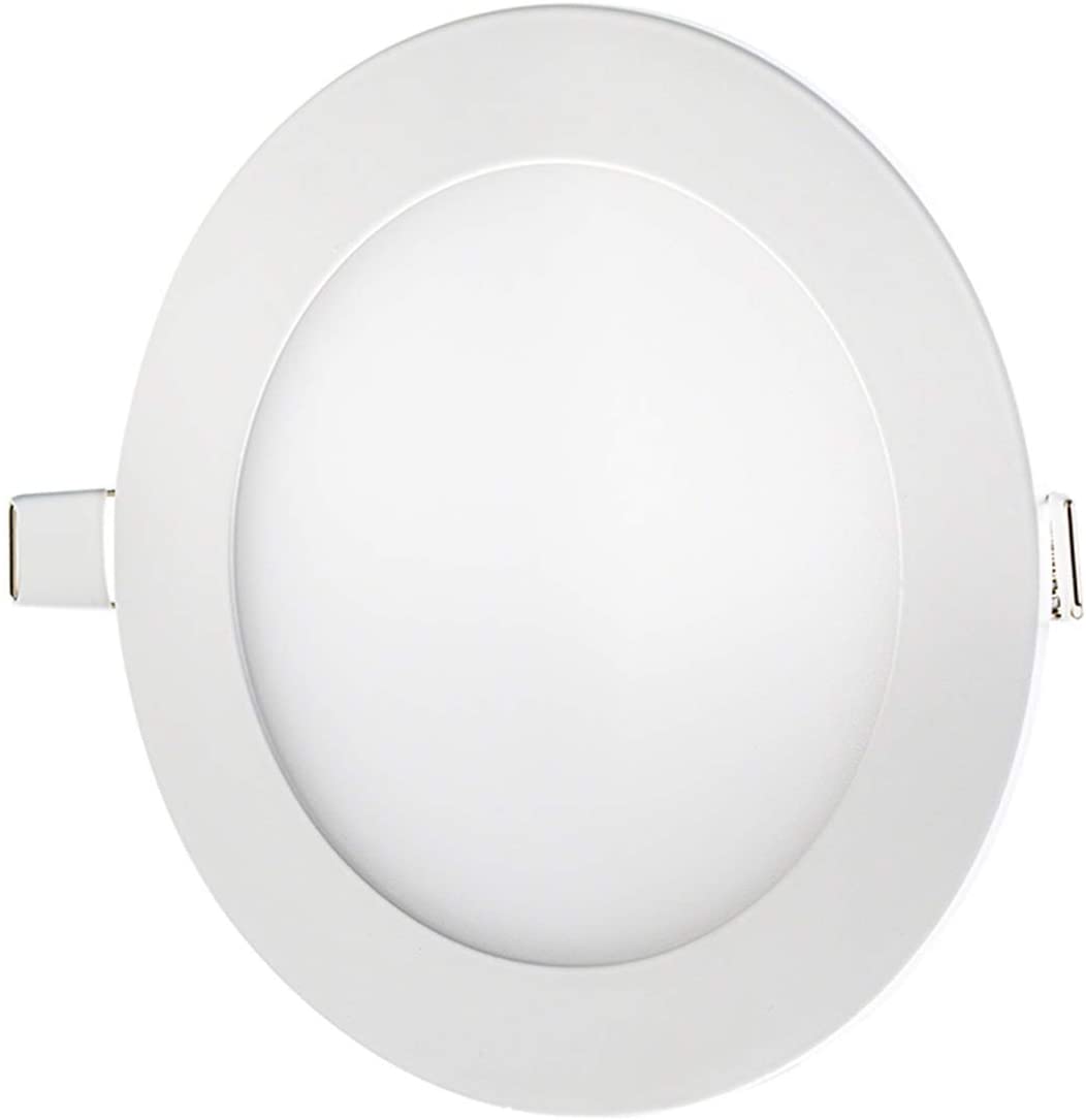 G.W.S® 15W Ultra Thin Dimmable Round Circle LED Recessed Flat Panel Downlight Ceiling Light Day White (6000K), LED Driver Included