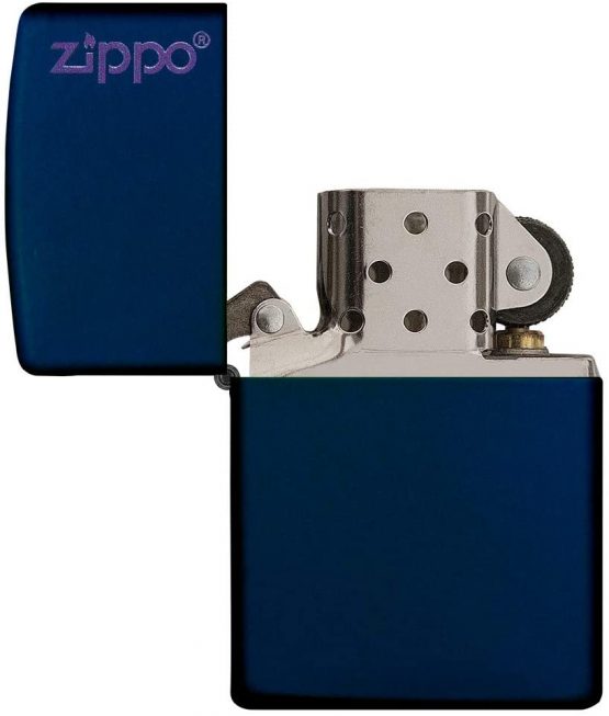Zippo Windproof Lighter|Metal Long Lasting Zippo Lighter |Best with Zippo Lighter Fluid| Refillable Lighter|Perfect for Cigarettes Cigars Candles |Pocket Lighter Fire Starter |Classic Navy Matte Zippo - Image 4