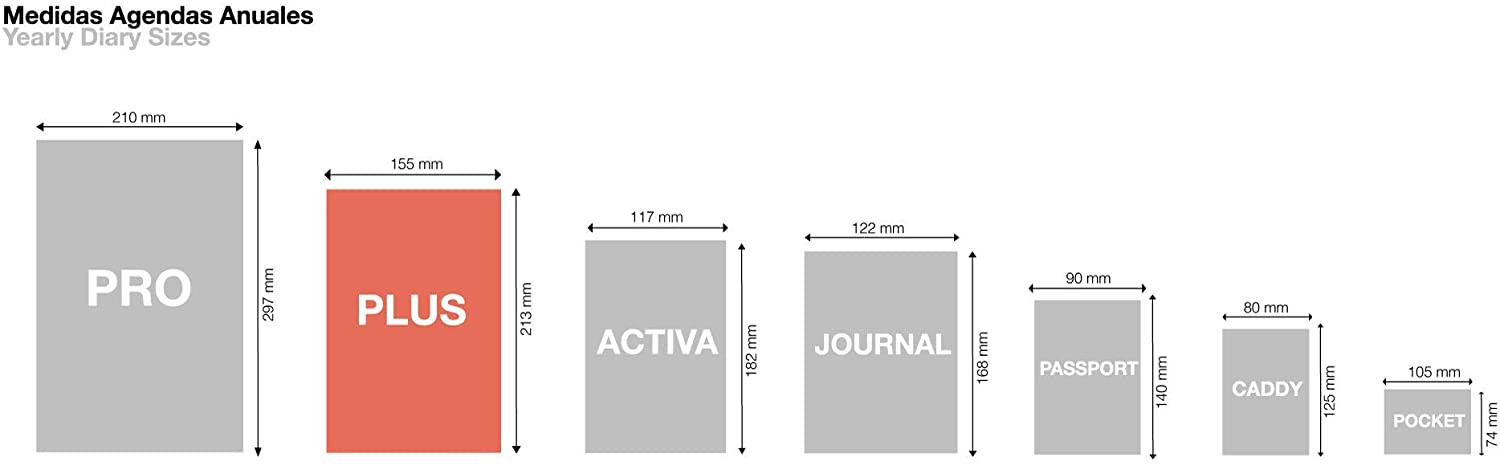 Miquelrius 24049 - Agenda 2020 Refill Year Integral, Week View Horizontal (155 x 213 mm), Tabletop, Catalan - Image 2