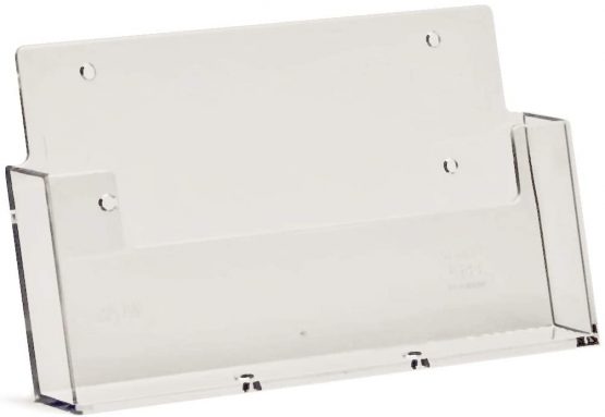 Taymar Brochure Holder in DIN A5 Landscape Format for Wall Mounting/Wall Brochure Holder