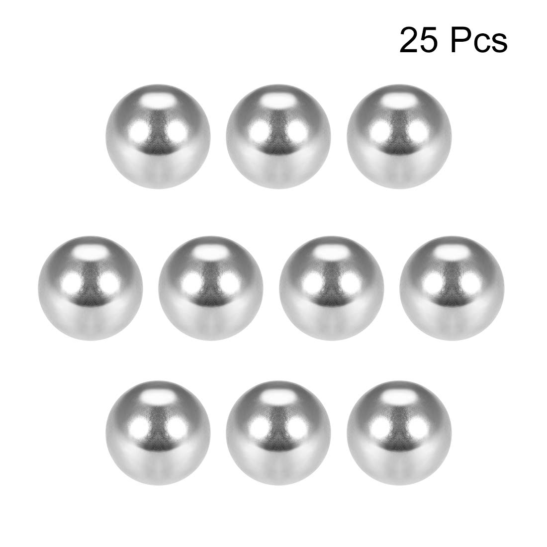 sourcing map 8mm Precision Chrome Steel Bearing Balls G25 25pcs - Image 3