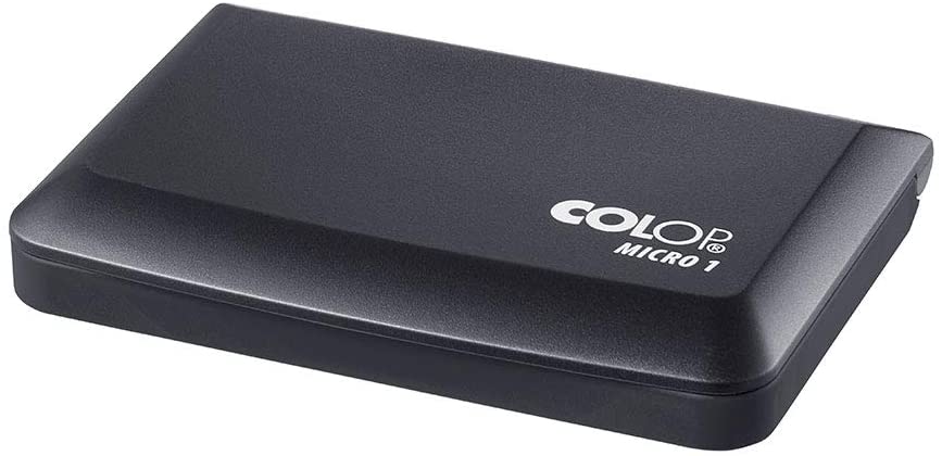 COLOP Micro 1 Black Rubber Stamp Ink Pad. Measures 90x50mm. Best Ink Pad for Home Office, and Crafting Use. Water-Based - Image 3