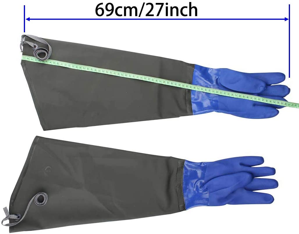 Drain cleaning gloves,Pond Gloves,Long Rubber gloves,Waterproof Gloves
