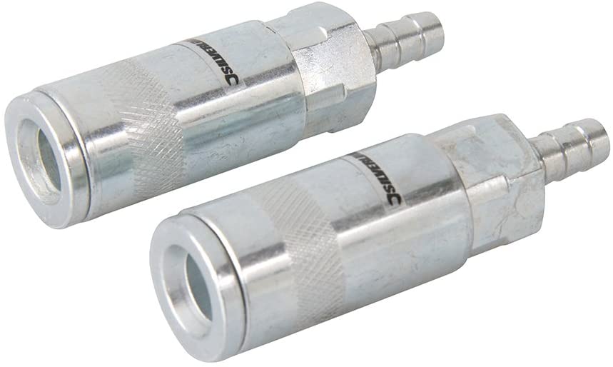 Silverline 282467 Air Line Hose End Quick Coupler Hose End, 8 mm - Pack of 2