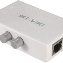 LEAGY MT-VIKI 2 Ports Network Switch Splitter Selector Hub 2-In 1-Out or 1-In 2-Out 100M MT-RJ45-2M