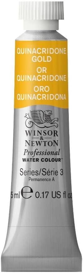 Winsor & Newton 5 ml Tube Professional Water Colour, Transparent Gold Deep, 5 ml (Pack of 1)