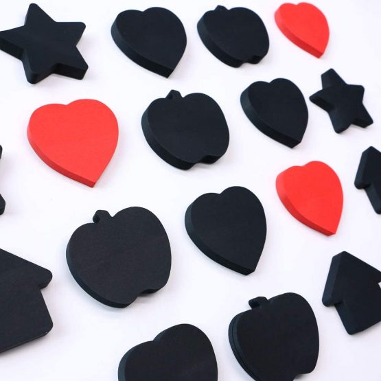 Eagle Cute Die-Cut Heart Shaped Sticky Notes, Red, 100 Sheets Per Pack, Pack of 1 (Red) - Image 4