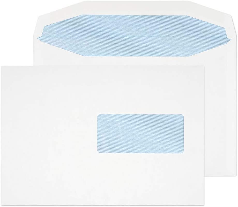 Blake Purely Everyday C5 162 x 229 mm 90 gsm Gummed Mailer Right Hand Window Envelopes (444RH) White - Pack of 500