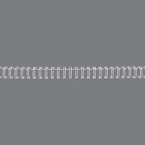 GBC WireBind Binding Wires, 5 mm, 35 Sheet Capacity, A4, White, Pack of 100, 47901E
