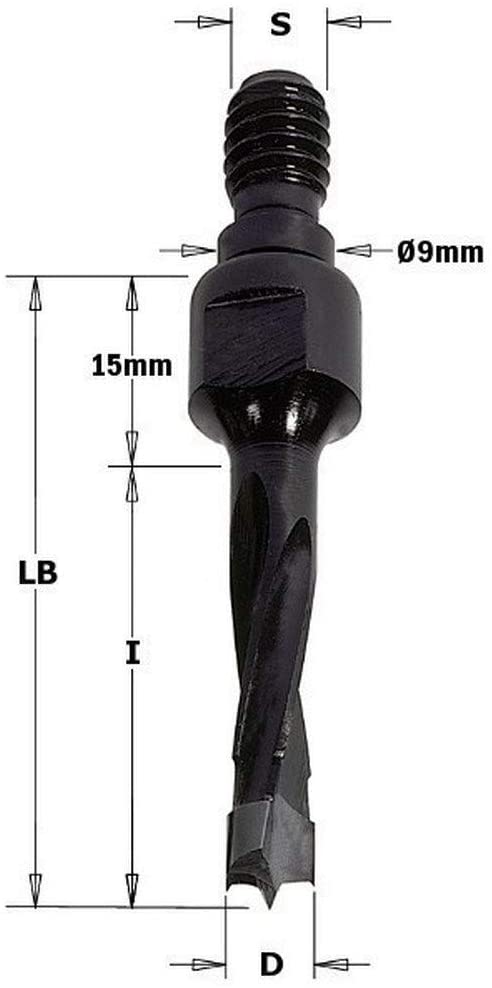 CMT Orange Tools 353.100.11 - Drill BIT Without Shank Countersink HM D 10 X 40 S M8/9 DX