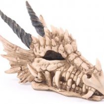 Puckator DRG186 Dragon Skull Money Box 19 x 11 x 11 cm, Mixed, Height Width 11cm Length 19cm Slot 3.5cm