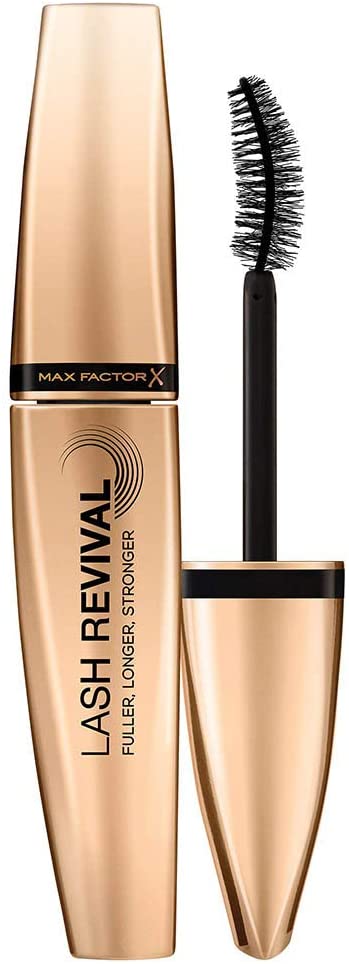 Max Factor Lash Revival Strengthening Mascara with Bamboo Extract Shade Black 001, 11.5 ml (Pack of 1)