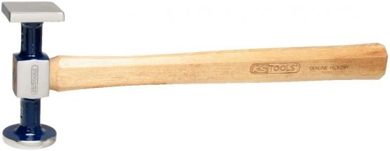 KS Tools 140.2133 Panel beaters standard hammer, large round/square, 325mm