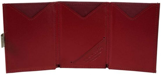 EXENTRI Leather Trifold Wallet - RFID Blocking w/Stainless Steel Locking Clip - Image 3