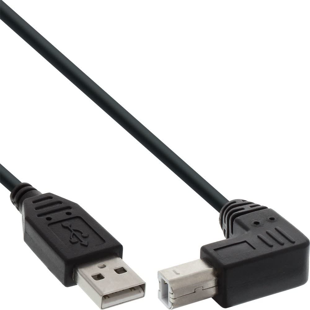 InLine 34503U 0.3 m USB A USB B Male to Male Black USB Cable (0.3 m, USB A, USB B, 2.0, Black), 0.3 meters