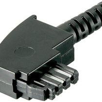 Goobay 50247 TAE-F connector with kink protection.