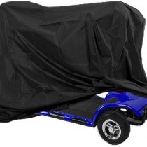 Waterproof Mobility Scooter Cover,Heavy Duty Wheelchair & Scooter Storage Protective Cover Waterproof,Outdoor Rain Cover with Elastic Band for Disability Scooter Protects from Rain Dust Sun