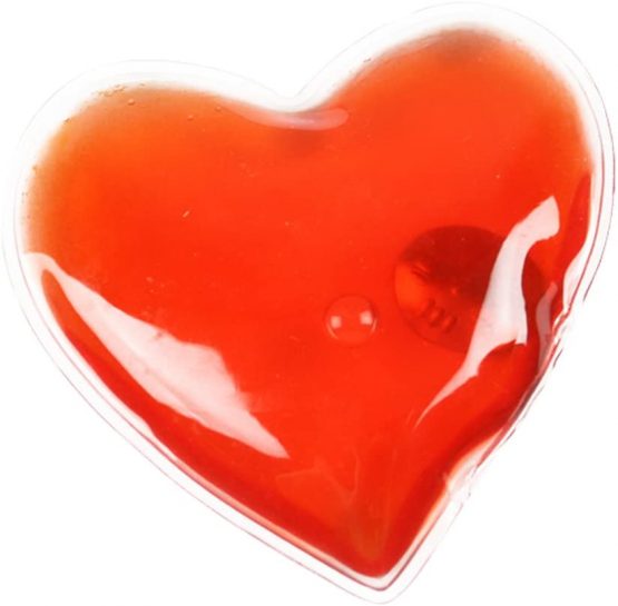 eBuyGB Pack of 4 Reusable Instant Gel Hand Warmer (Red Heart)