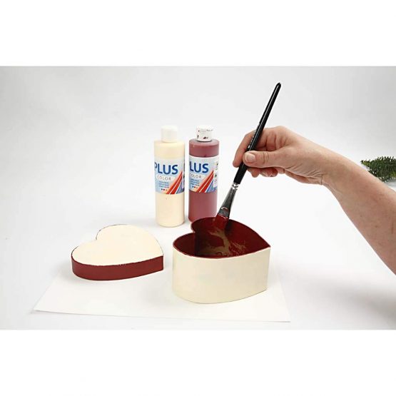 Creativ 263760 10+12 5+15 cm 3 Assorted Papier Mache Heart Boxes, Brown - Image 2