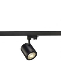 SLV Enola_C / LED 3-Phase, spot, Spotlight, Ceiling, Track System, Indoor Lighting / 3000K 12W 900lm Black 55 Degrees, Aluminium, 12 W