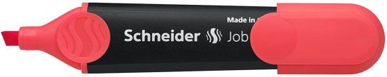 Schneider Highlighter Job 150, refillable, Non-Fading, with Clip, Red, Pack of 10 - Image 4