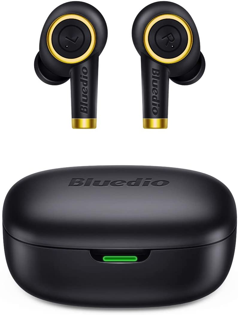 Bluedio Wireless Earbuds, P(Particle) Bluetooth Earphones in-ear Stereo Sound Headphones with Portable Charging Case