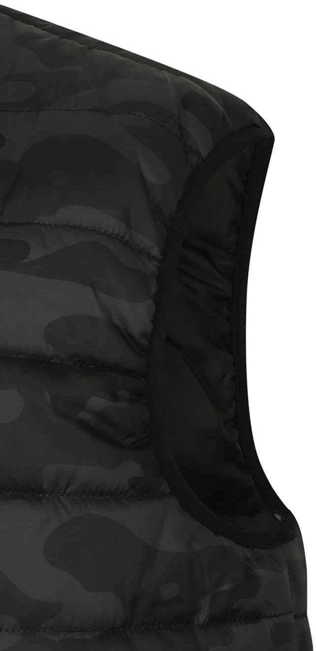 Lee Cooper Workwear Mens Slim Fit Lightweight Camo Print Padded Vest Windproof Showerproof Thermal Bodywarmer Gilet, Black Camo, XXL - Image 4