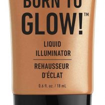 NYX Professional Makeup Born to Glow Liquid Illuminator, Liquid Shimmer Makeup, Highlighter, Foundation Base, Vegan Formula, Shade: Pure Gold