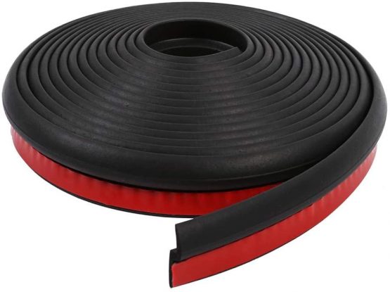 Z Shape Rubber Seal Protector Guard Strip, Rubber Car Door Seal Trim Car Door Protectors Door Edge Guards Weatherstrip For Window Door Engine Cover, 4m Length