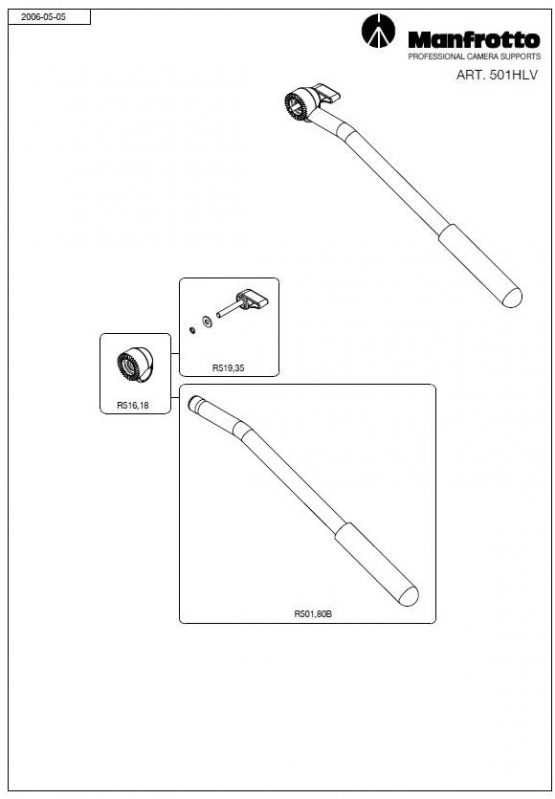 Manfrotto 501HLV Pan Handle - Image 4