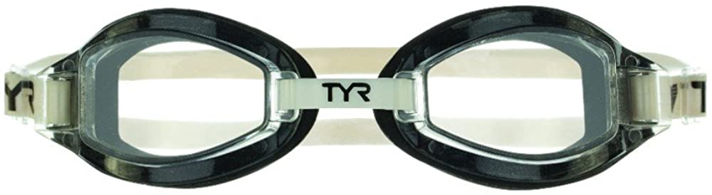 TYR Unisex Adult Team Sprint Fitting Basic Goggles - Clear/Black/White, Medium - Image 2