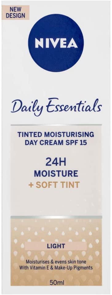 Nivea Daily Essentials Tinted Moisturising Day Cream Natural SPF 15 50 ml, 50 ml (Pack of 1) - Image 2