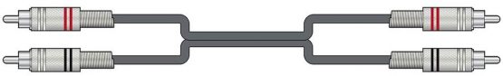 chord 2R-2R600 6 m Twin RCA Lead - Image 2