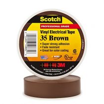 Scotch© 35 Vinyl Electrical Tape Brown 19 mm x 20 m