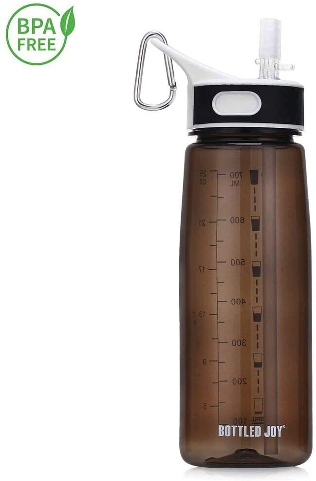 VENNERLI Water Bottle with Straw and Time Marking