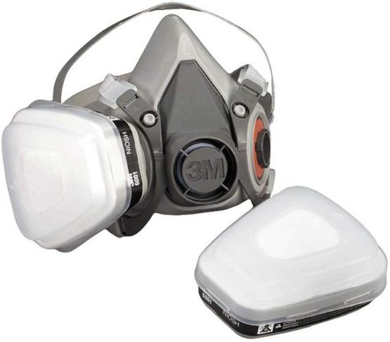 3M Reusable Half Face Mask, Medium, 6200, EN safety certified