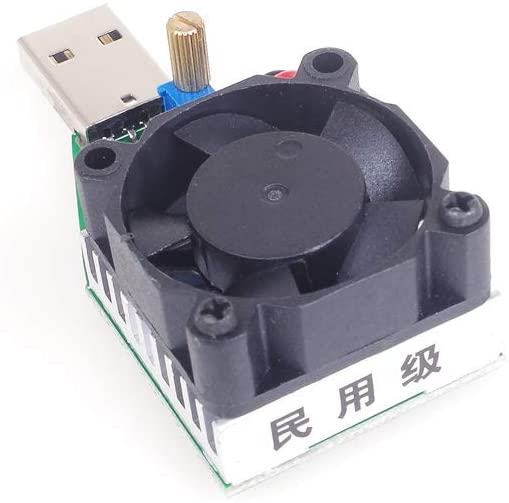 ANGEEK 15W Electric Circuit Tester, Adjustable 0.15-3A Constant Current DC 3.7-13V USB Load Module with Fan - Image 3