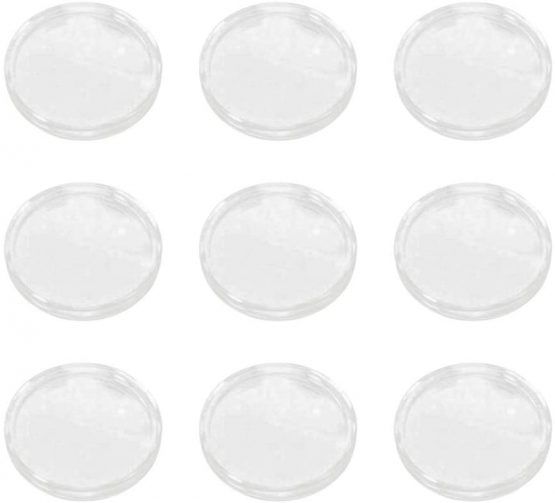 Artibetter 50PCS 28mm Plastic Coin Capsules Coin Case Storage Holder Container