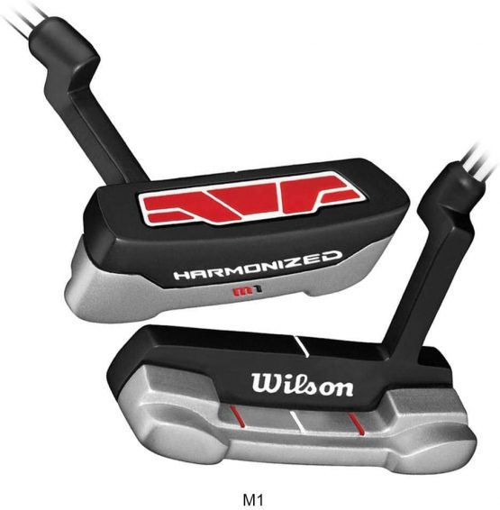 Wilson Men's Putter (Left Hand), Length: 89 cm (35 Inch), Beginners to advanced players, 830 g, Harmonized M1 Putter MRH, Black/Red, WGD60100L - Image 2